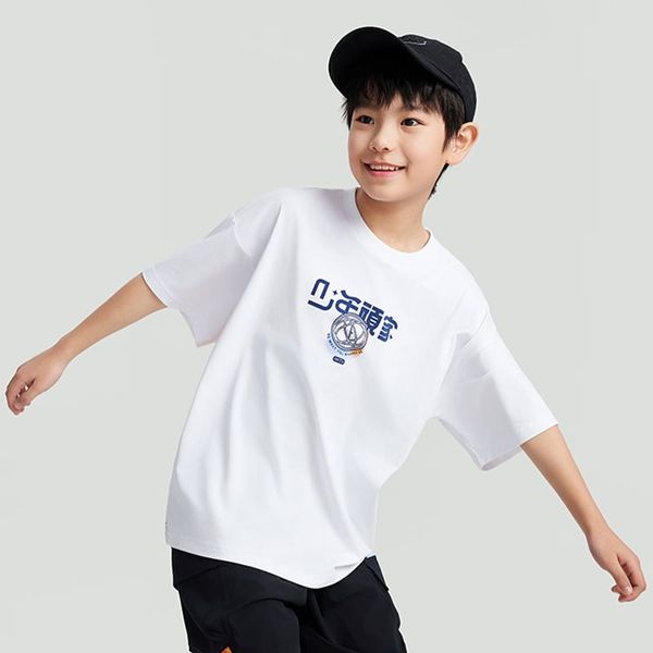 Áo Phông Ngắn Tay Thể Thao Thời Trang Bé Trai Anta Kids Get Wild 3524B8105