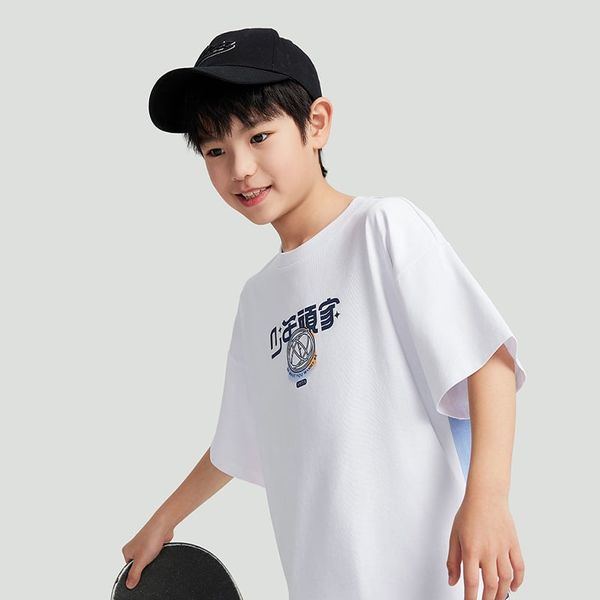 Áo Phông Ngắn Tay Thể Thao Thời Trang Bé Trai Anta Kids Get Wild 3524B8105