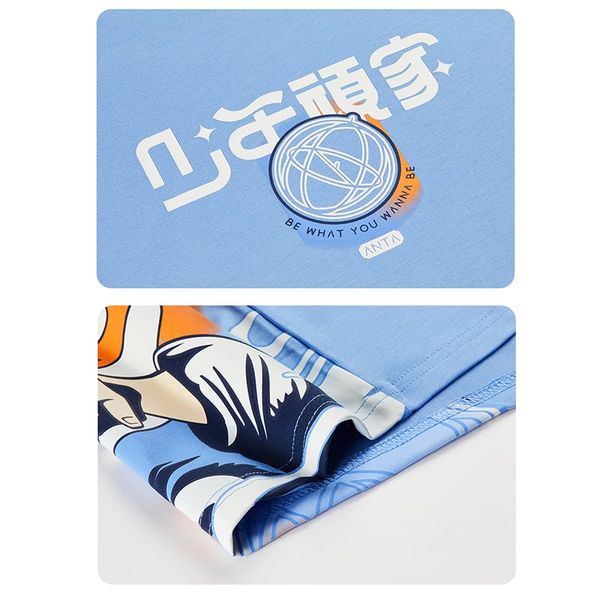 Áo Phông Ngắn Tay Thể Thao Thời Trang Bé Trai Anta Kids Get Wild 3524B8105