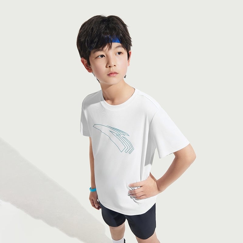 Áo Phông Ngắn Tay Bé Trai Anta Kids Running 3525B5118-1