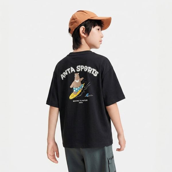 Áo Phông Ngắn Tay Thể Thao Bé Trai Anta Kids 352437116R-4