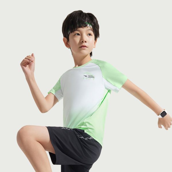 Áo Phông Ngắn Tay Bé Trai Anta Kids Running 3524B5106-2