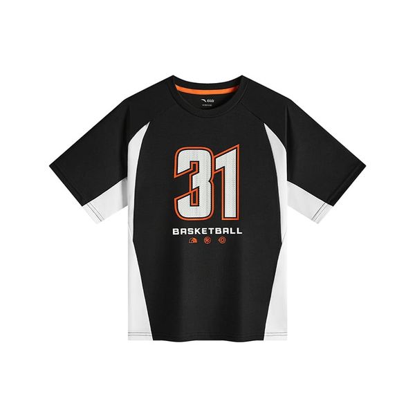 Áo Phông Ngắn Tay Bé Trai Anta Kids Basketball 3525B1101-2