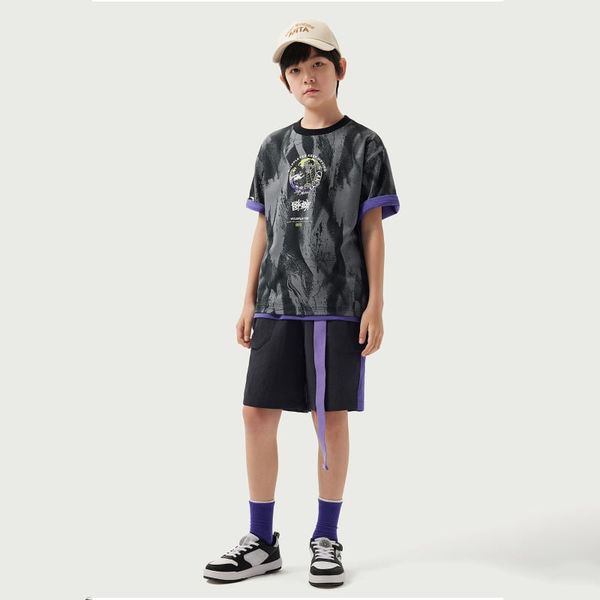 Áo Phông Ngắn Tay Bé Trai Anta Kids Wildplayer 3525B8103-3