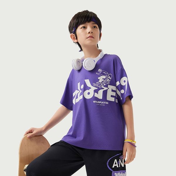 Áo Phông Ngắn Tay Bé Trai Anta Kids Wildplayer 3525B8104-3