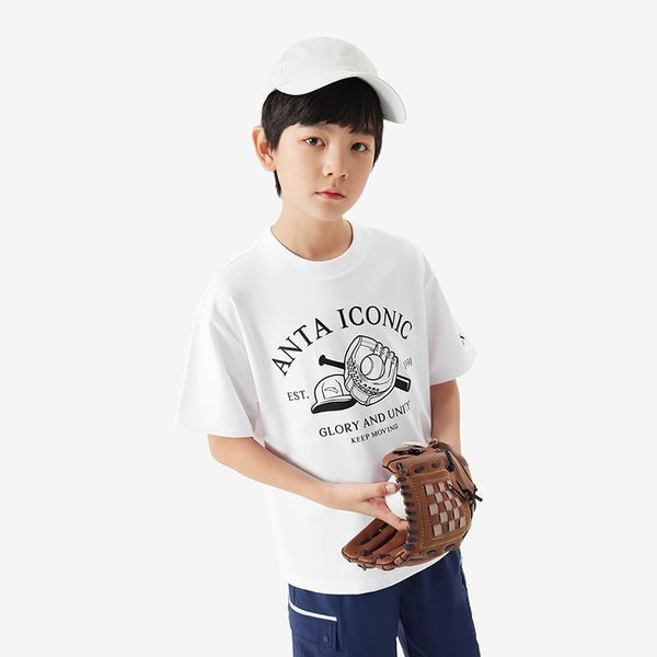 Áo Phông Thể Thao Bé Trai Anta Kids 3525B8131-1