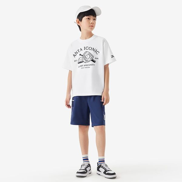 Áo Phông Thể Thao Bé Trai Anta Kids 3525B8131-1