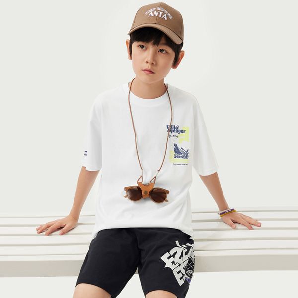 Áo Phông Ngắn Tay Bé Trai Anta Kids Wildplayer 3525B8133-1