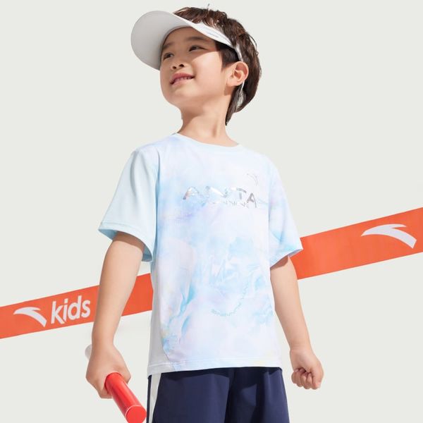 Áo Phông Ngắn Tay Bé Trai Anta Kids Running 3525B9101-1