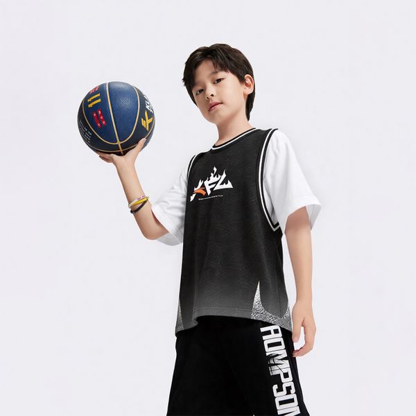 Áo Phông Ngắn Tay Bóng Rổ Bé Trai Anta Kids 3525C1101-2