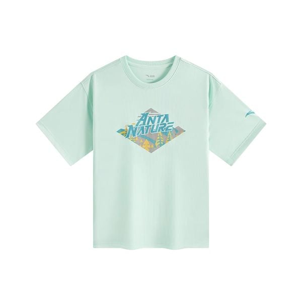 Áo Phông Ngắn Tay Thể Thao Thời Trang Bé Trai Anta Kids 3525C6110-2