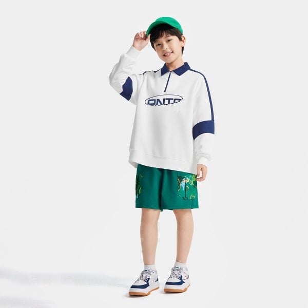 Áo Sweater Thể Thao Bé Trai Anta Kids 3525C7731-2