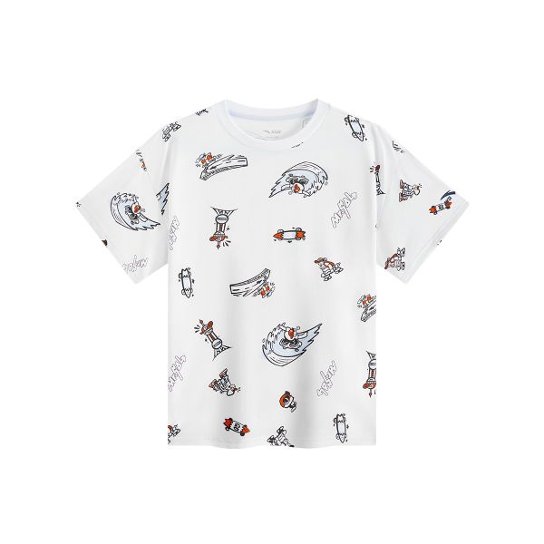 Áo Phông Ngắn Tay Thể Thao Thời Trang Bé Trai Anta Kids 3525C8103B-1