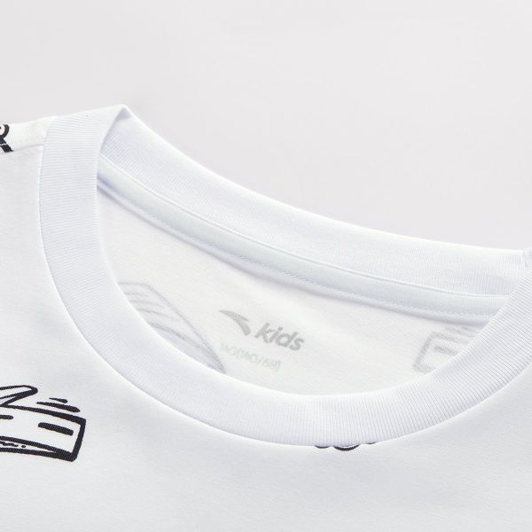 Áo Phông Ngắn Tay Thể Thao Thời Trang Bé Trai Anta Kids 3525C8103B-1