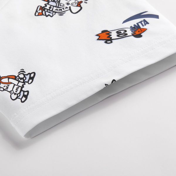 Áo Phông Ngắn Tay Thể Thao Thời Trang Bé Trai Anta Kids 3525C8103B-1