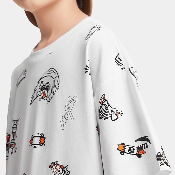 Áo Phông Ngắn Tay Thể Thao Thời Trang Bé Trai Anta Kids 3525C8103B-1