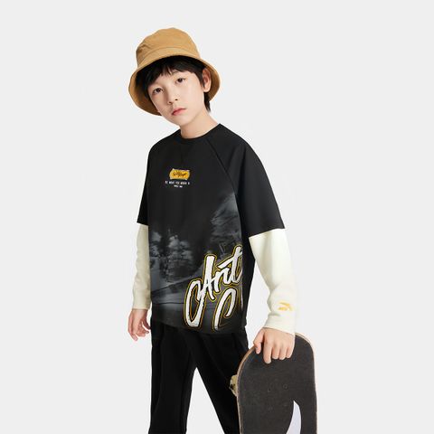 Áo Dài Tay Thể Thao Bé Trai Anta Kids Wildplayer 3525C8401S-2