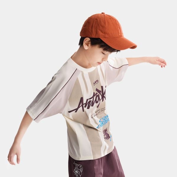 Áo Thun Thời Trang Thể Thao Bé Trai Anta Kids 352628114-1