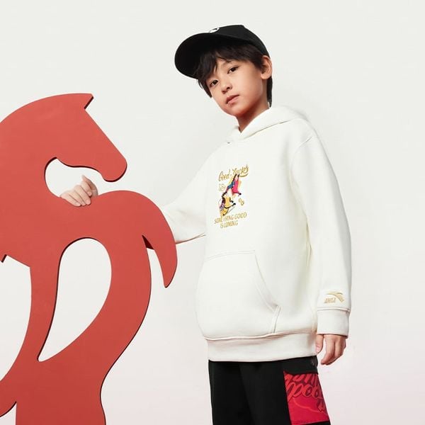 Áo Hoodie Thời Trang Bé Trai Anta Kids CNY 3526A8607-1