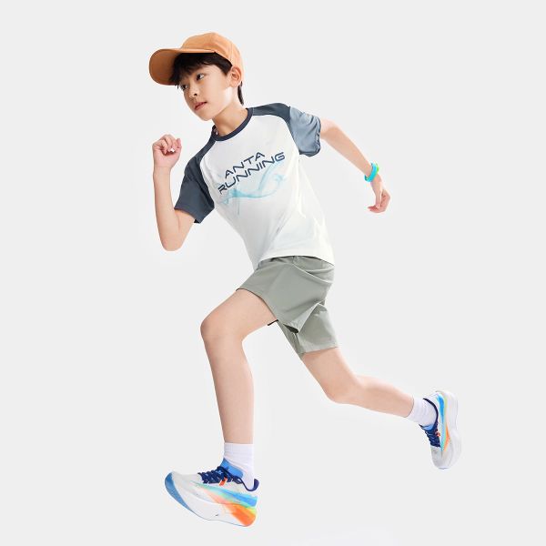 Áo Thun Thời Trang Thể Thao Bé Trai Anta Kids 3526B5102-3