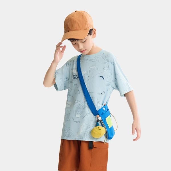 Áo Thun Ngắn Tay Thời Trang Bé Trai Anta Kids Outdoor 3526B6102-1