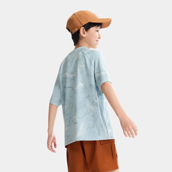 Áo Thun Ngắn Tay Thời Trang Bé Trai Anta Kids Outdoor 3526B6102-1