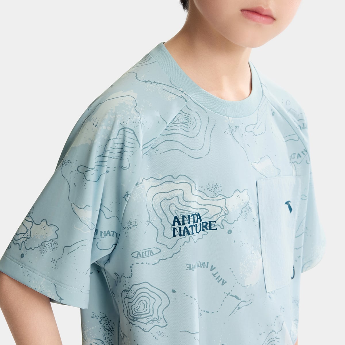 Áo Thun Ngắn Tay Thời Trang Bé Trai Anta Kids Outdoor 3526B6102-1