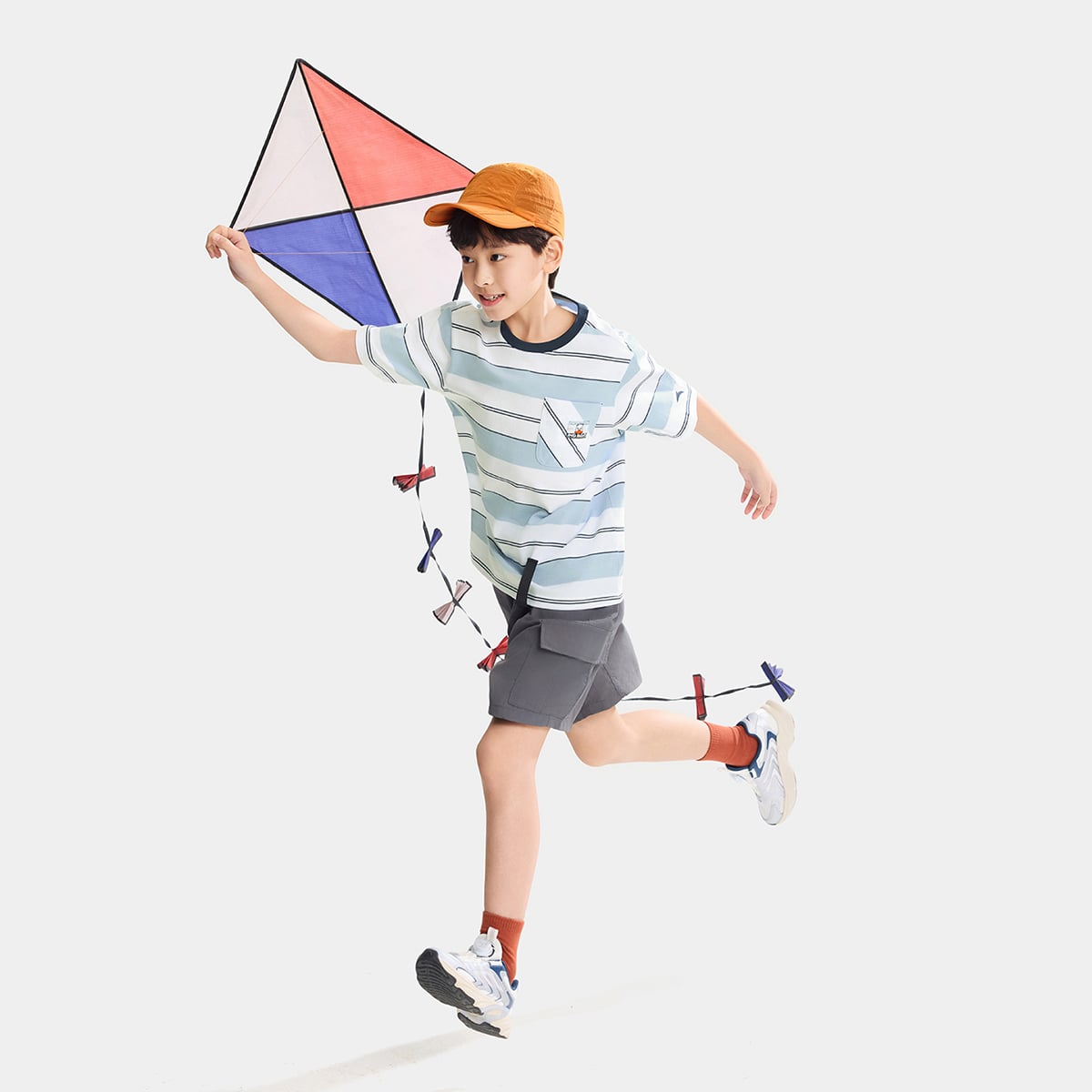 Áo Thun Ngắn Tay Thời Trang Bé Trai Anta Kids 3526B6103-2