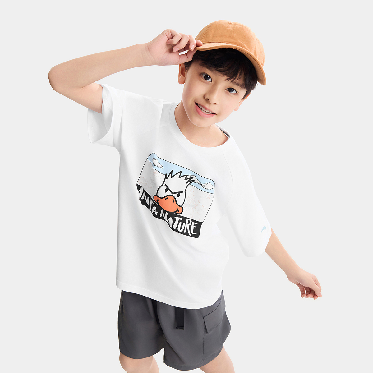 Áo Phông Ngắn Tay Thể Thao Bé Trai Anta Kids 3526B6104-1