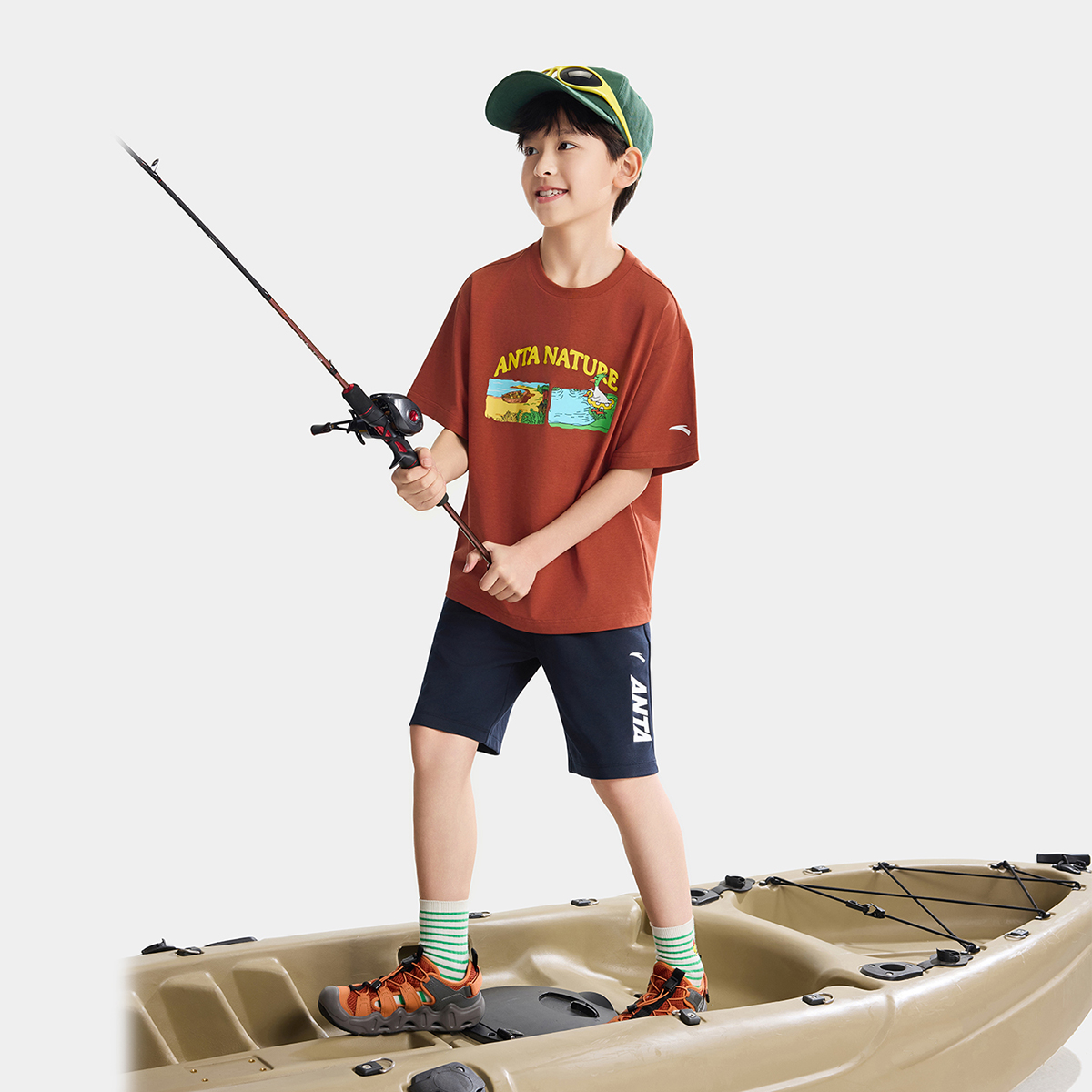 Áo Phông Ngắn Tay Thể Thao Bé Trai Anta Kids 3526B6666-3