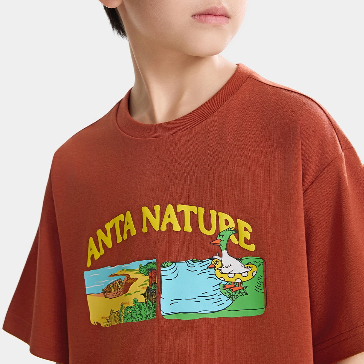 Áo Phông Ngắn Tay Thể Thao Bé Trai Anta Kids 3526B6666-3