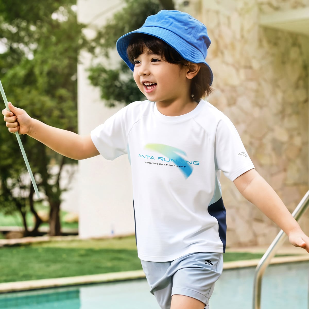 Áo Thun Thể Thao Bé Trai Anta Kids 3526B9104-1