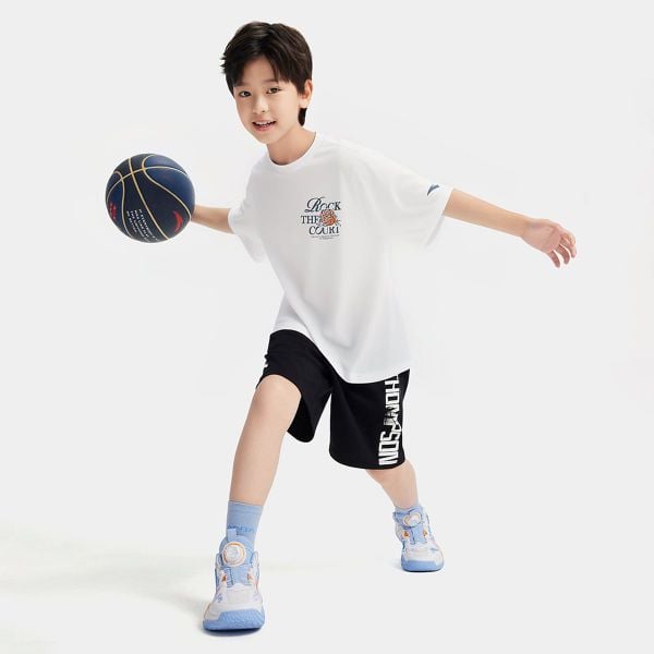 Áo Thun Thời Trang Thể Thao Bé Trai Anta Kids 3526C1107-1