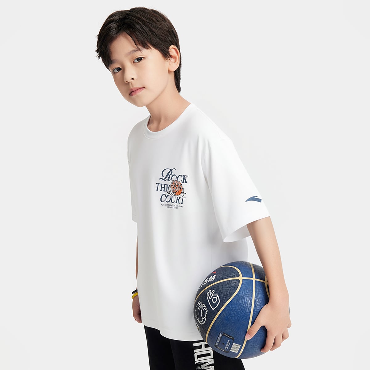 Áo Thun Thời Trang Thể Thao Bé Trai Anta Kids 3526C1107-1