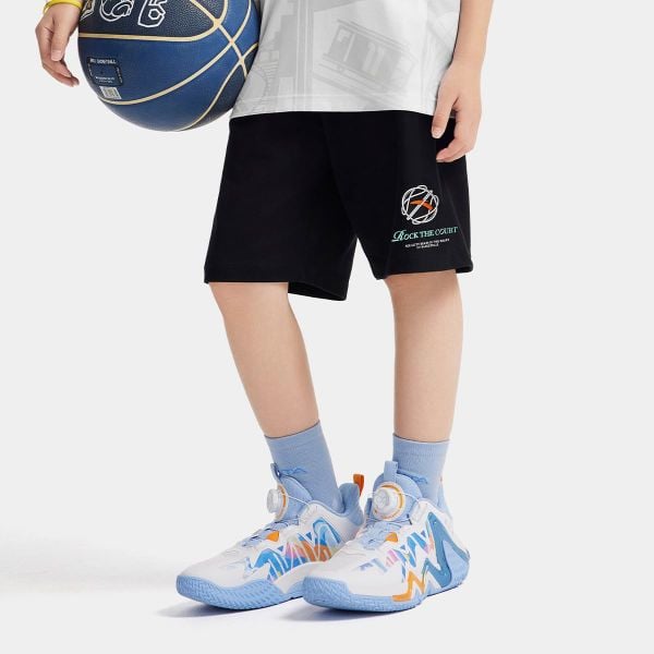 Quần Short Bóng Rổ Thể Thao Bé Trai Anta Kids 3526C1704-2