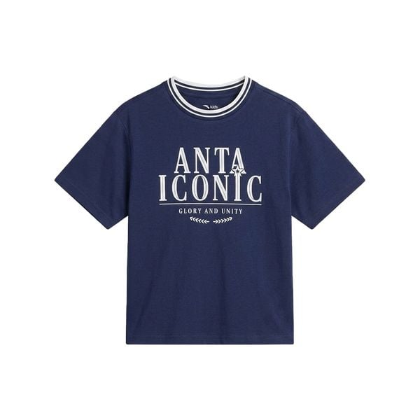 Áo Thun Ngắn Tay Bé Trai Anta Kids 3526C8103-1