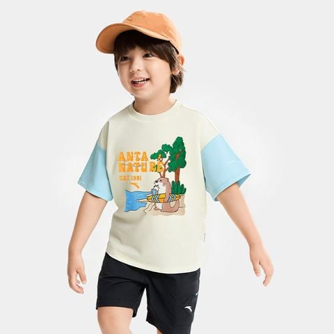 Áo Thun Ngắn Tay Thời Trang Bé Trai ANTA KIDS 3526C9102-1