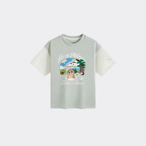 Áo Thun Ngắn Tay Thời Trang Bé Trai ANTA KIDS 3526C9102-2