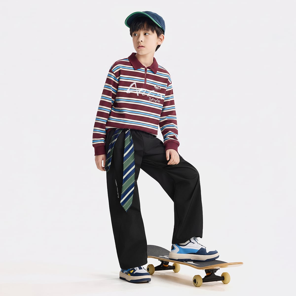 Áo Dài Tay Thời Trang Thể Thao Bé Trai Anta Kids 3526D8406-3