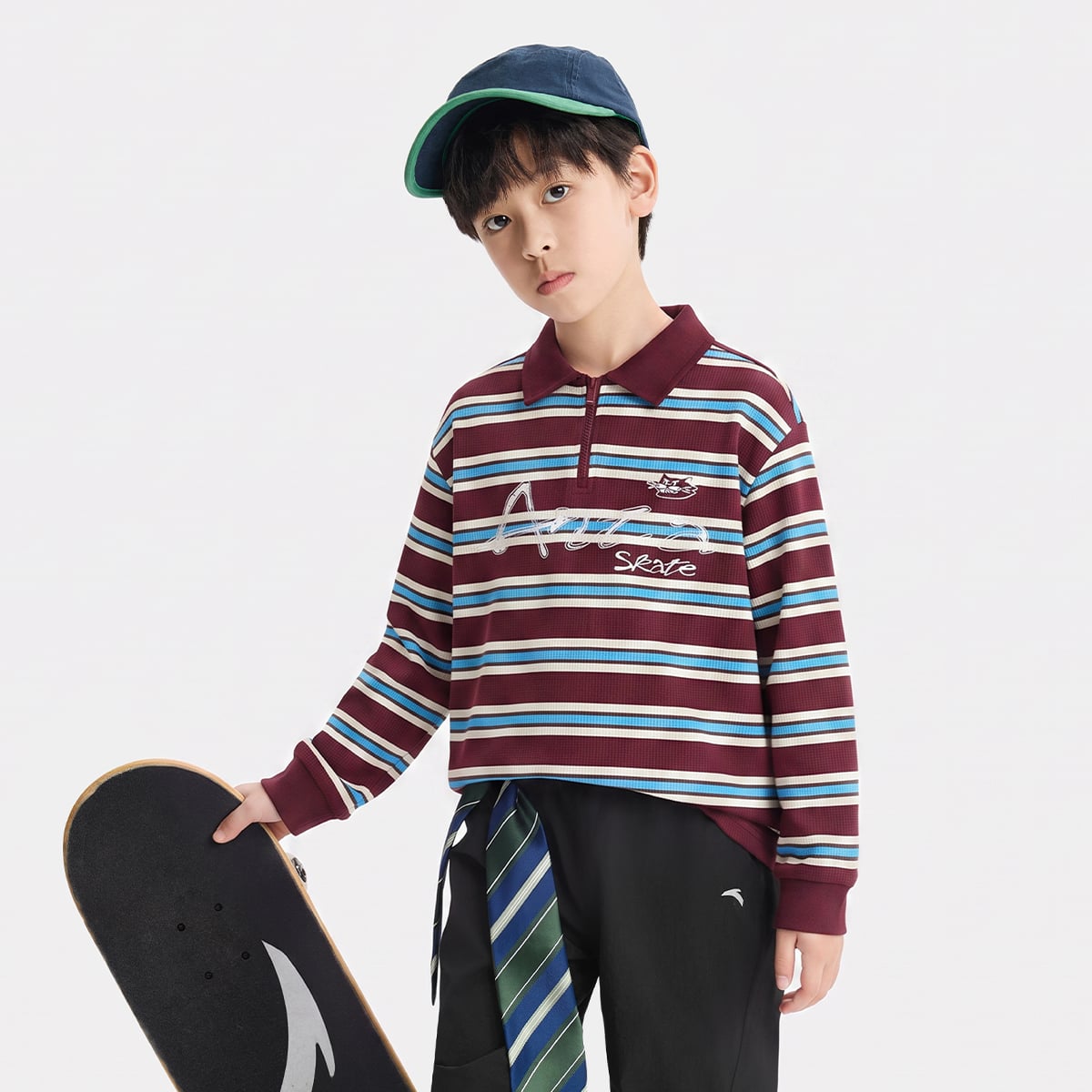 Áo Dài Tay Thời Trang Thể Thao Bé Trai Anta Kids 3526D8406-3