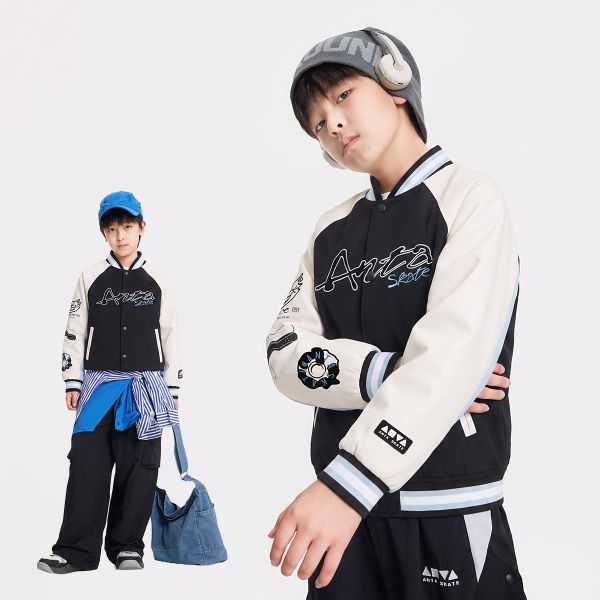 Áo Khoác Bomber Thể Thao Bé Trai Anta Kids 3526D8611-1