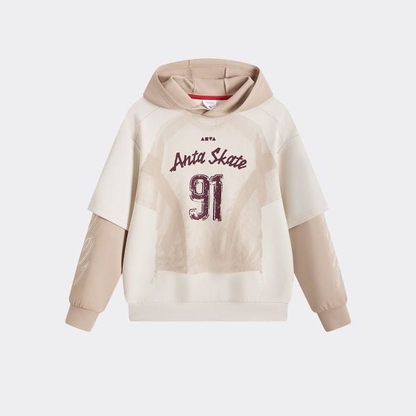 Áo Hoodie Thời Trang Thể Thao Bé Trai Anta Kids 3526D8743-1
