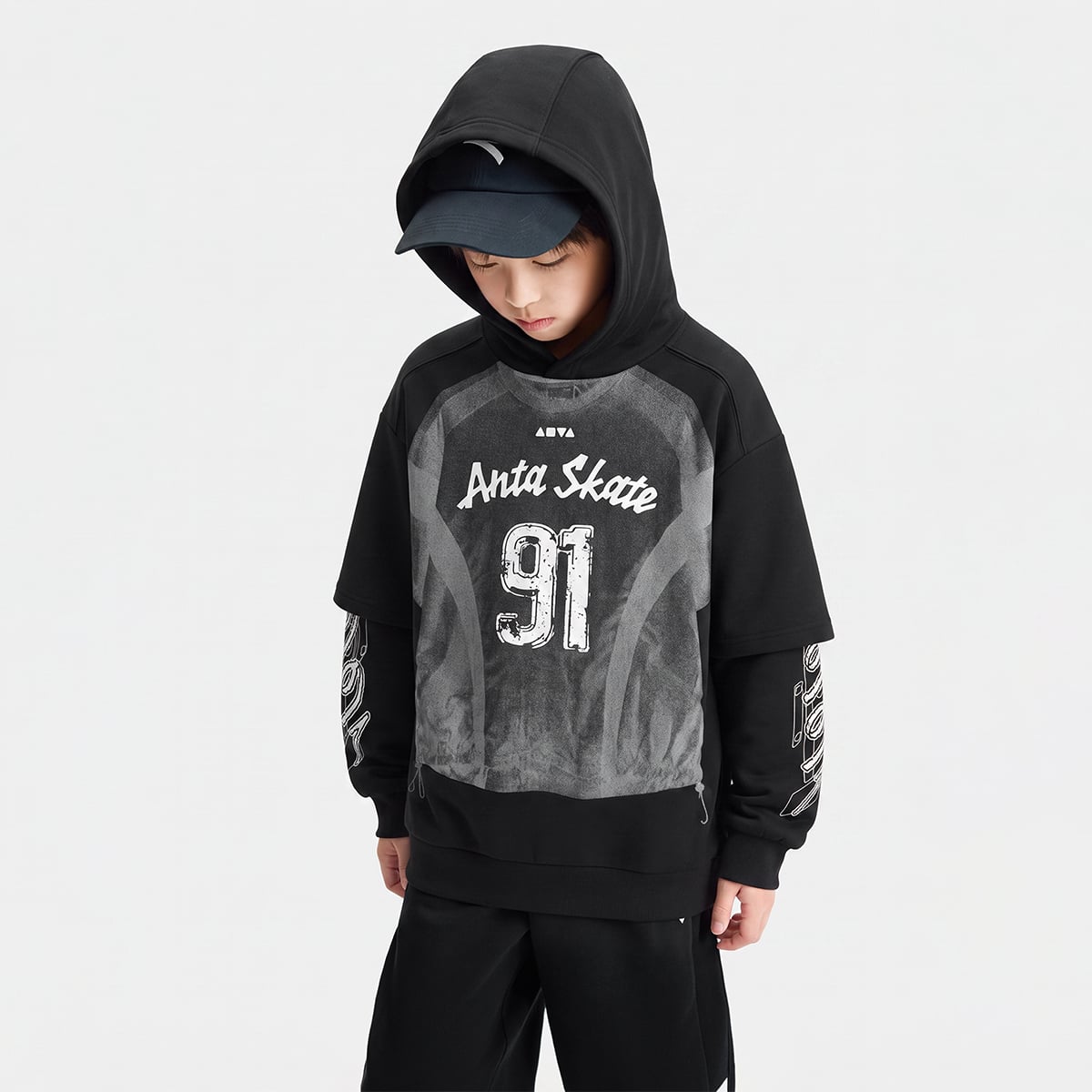 Áo Hoodie Thời Trang Thể Thao Bé Trai Anta Kids 3526D8743-2