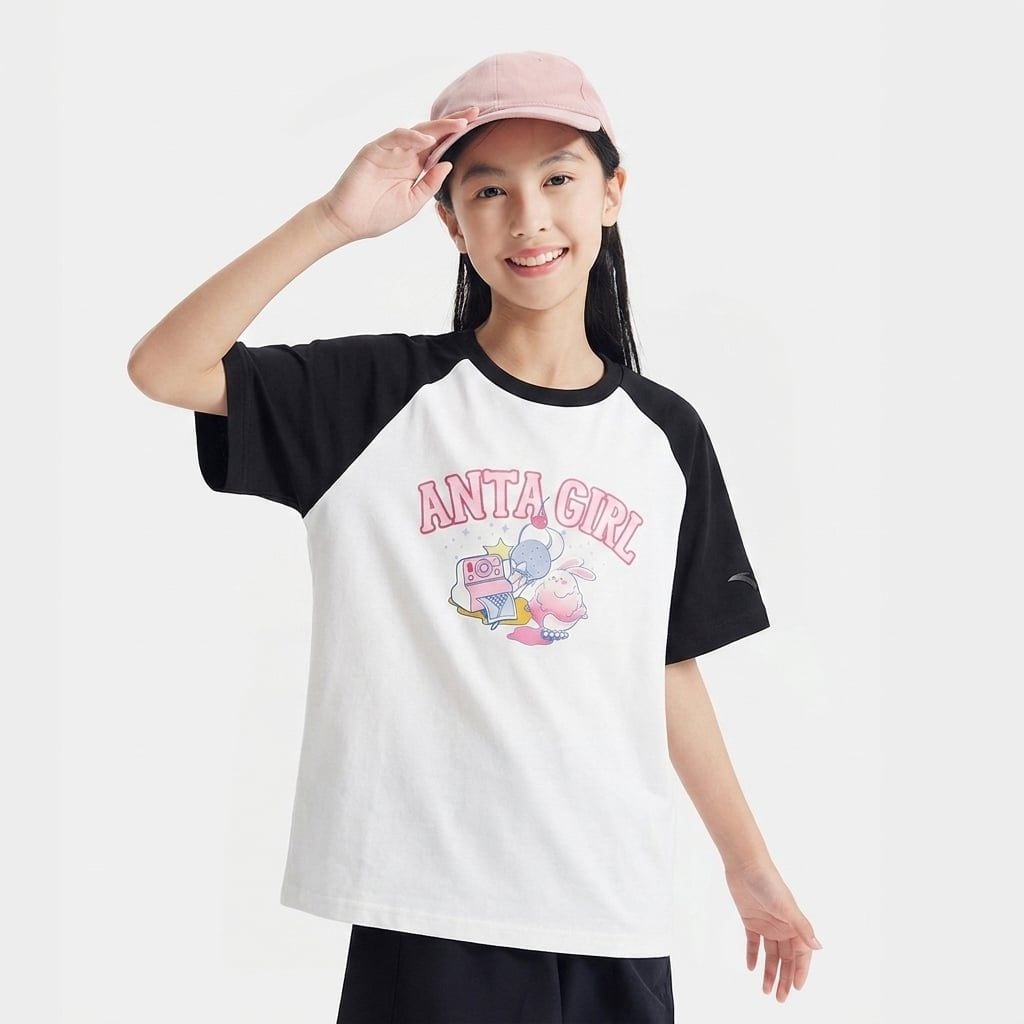 Áo Phông Ngắn Tay Bé Gái Anta Kids 362437116U-3