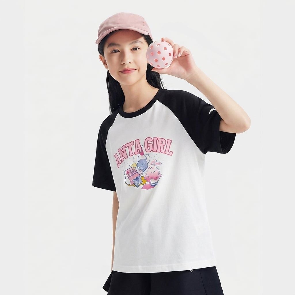 Áo Phông Ngắn Tay Bé Gái Anta Kids 362437116U-3