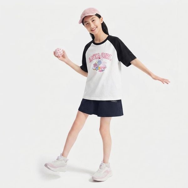 Áo Phông Ngắn Tay Bé Gái Anta Kids 362437116U-3