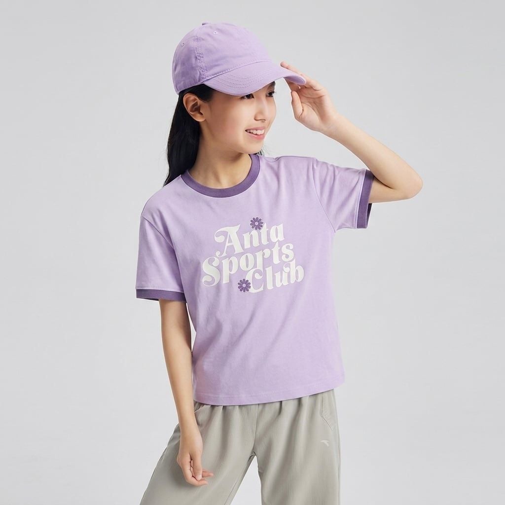 Áo Phông Ngắn Tay Bé Gái Anta Kids 362437117U-3
