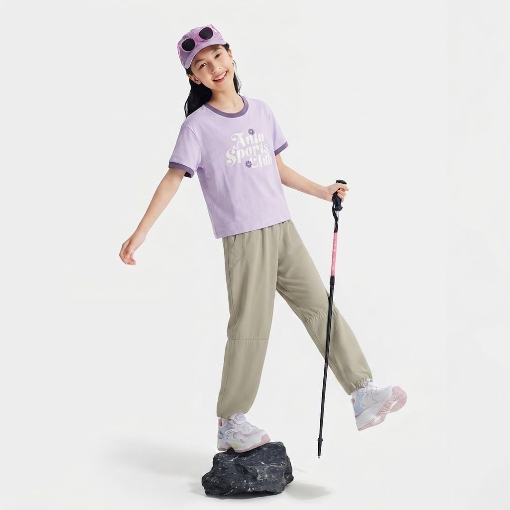Áo Phông Ngắn Tay Bé Gái Anta Kids 362437117U-3