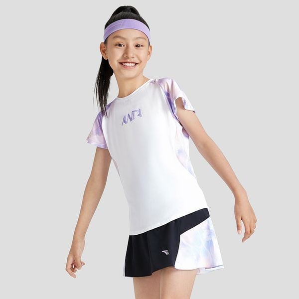 Áo Phông Ngắn Tay Bé Gái Anta Kids Running 3624B5101-2