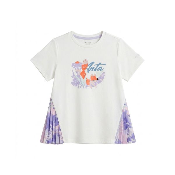 Áo Thun Ngắn Tay Thời Trang Bé Gái Anta Kids 3624C9187-1